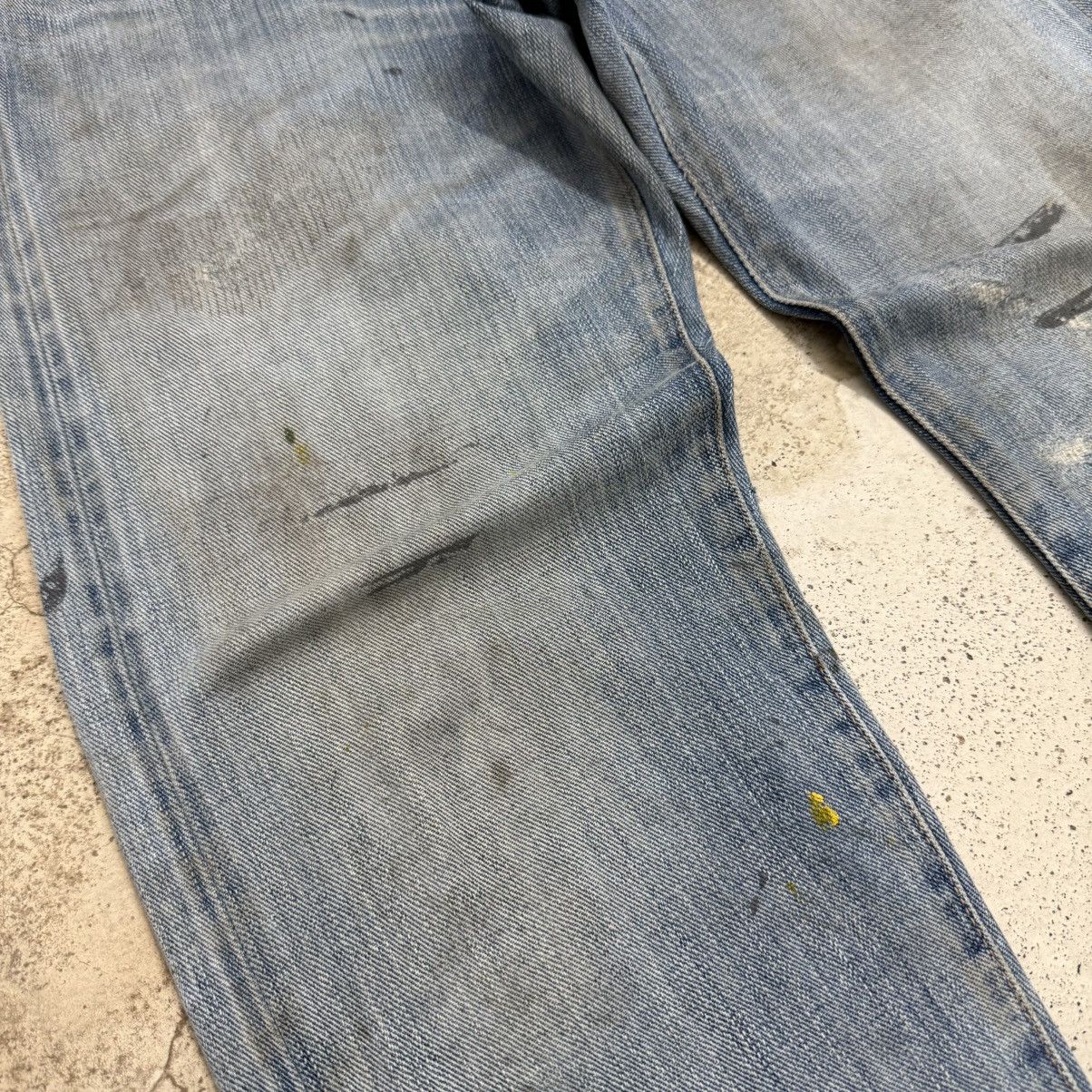 Japanese Brand Japanese Distressed Paint Splitter Dirty Denim Pants Size 27" / US 4 / IT 40 - 6 Thumbnail