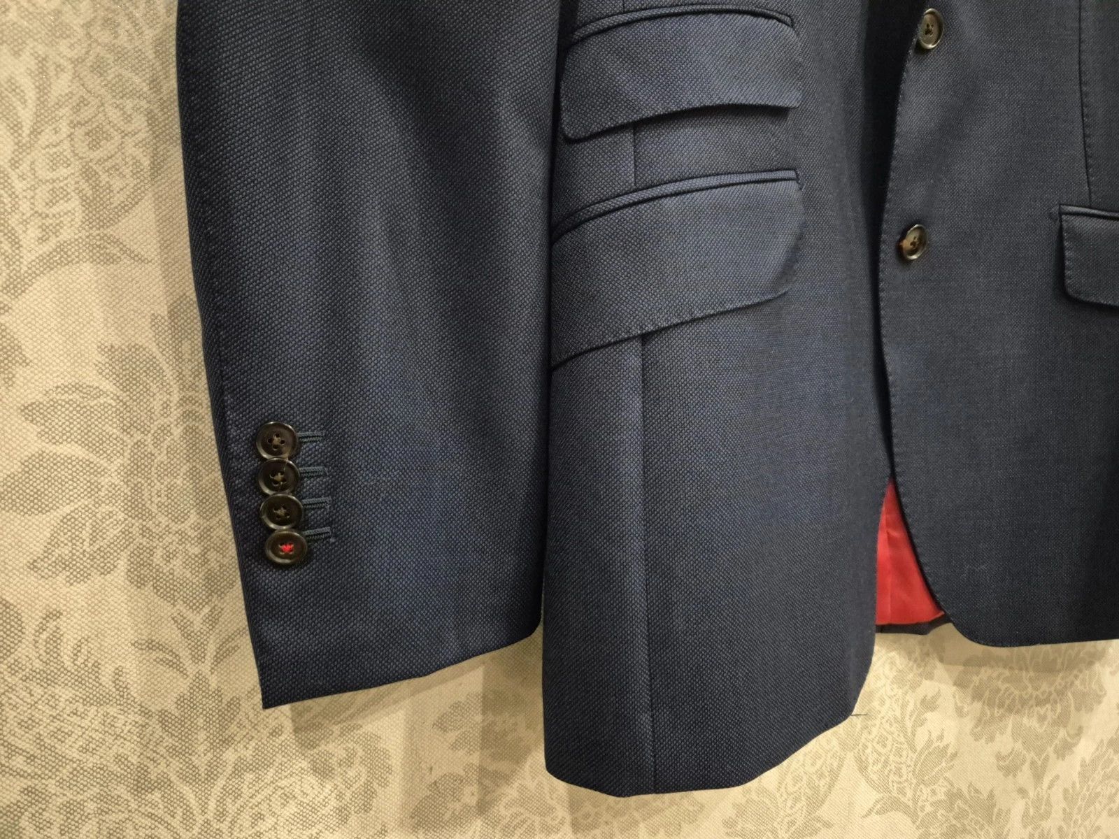 Suitsupply Suitsupply Navy Blazer Vitale Barberis Canonico Pure Wool Size 40R - 6 Thumbnail