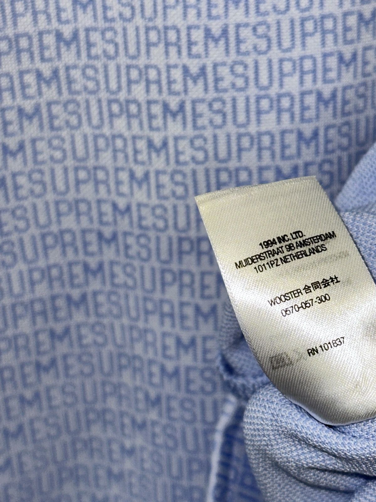 Supreme Supreme Repeat Track Jacket / Sky Blue / Size: Medium Men’s Size US M / EU 48-50 / 2 - 8 Thumbnail