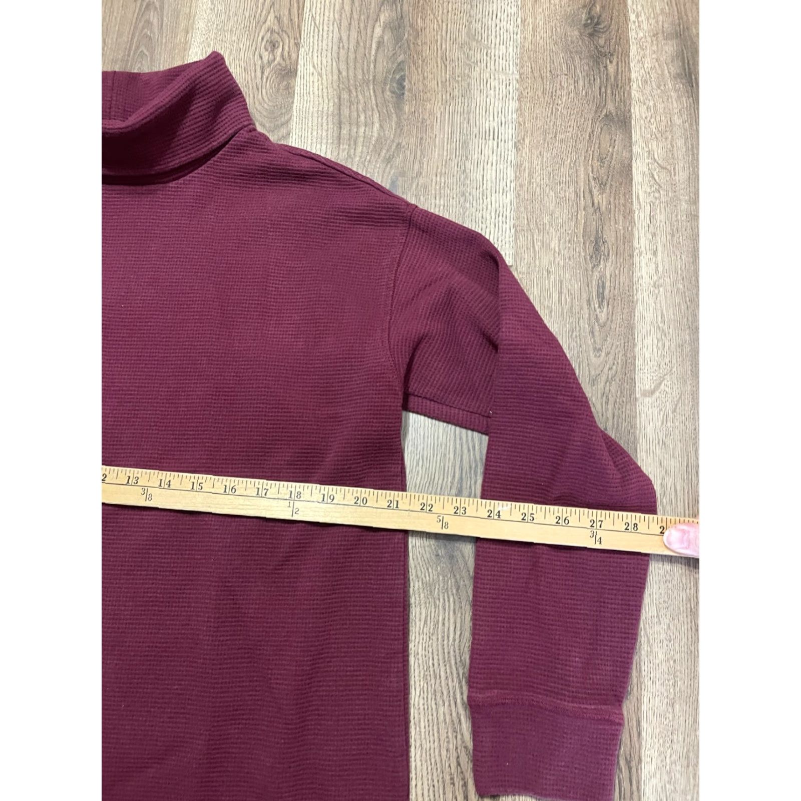 Lands' End Lands' End Sweater, Women's Large, Red Maroon, Turtleneck, Pullover, Regular Fit, Casual, Knit, – Mens? Size L / US 10 / IT 46 - 5 Thumbnail