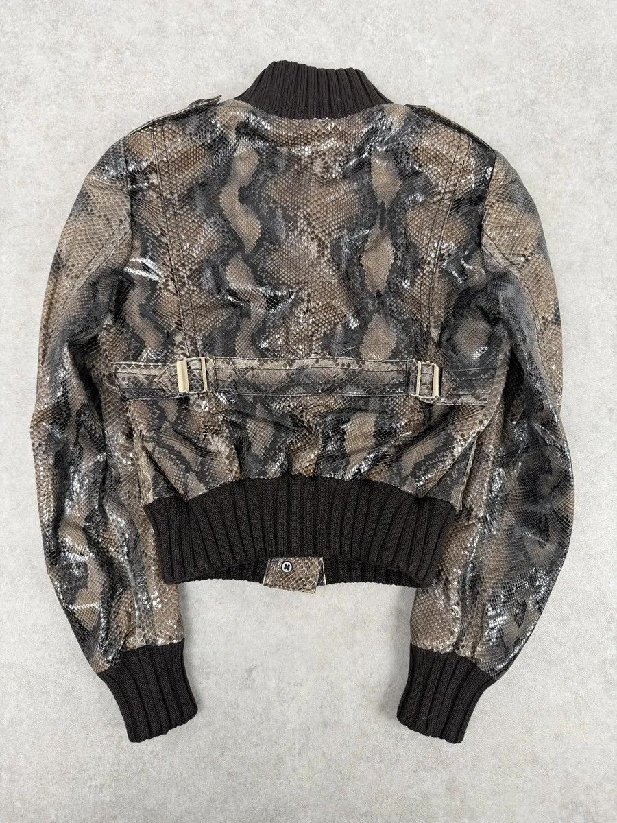 Gucci SS2009 Gucci Madonna Python Leather Jacket by Frida Giannini Size XS / US 0-2 / IT 36-38 - 2 Thumbnail