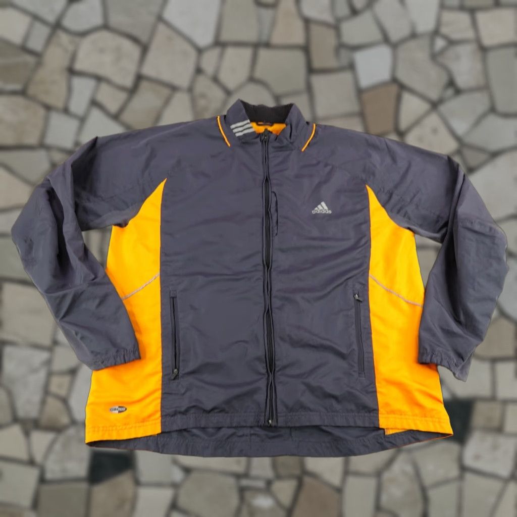 Adidas VINTAGE adidas Jacket Mens 2XL Blue Windbreaker Climaproof Sport Athleisure Zipper Pockets Size US XXL / EU 58 / 5 - 1 Thumbnail