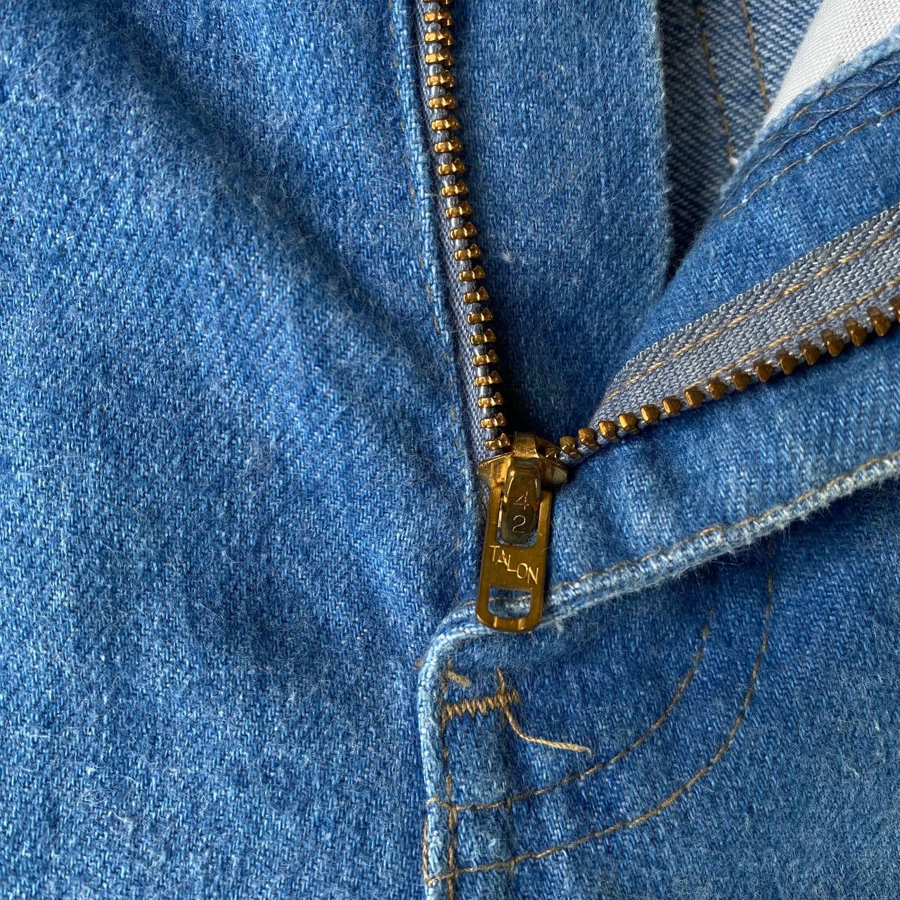 Levi's Vintage Clothing RARE 70S LEVIS 648 FLARE DENIM ORANGE TAG ZIP TALON Size US 29 - 12 Thumbnail