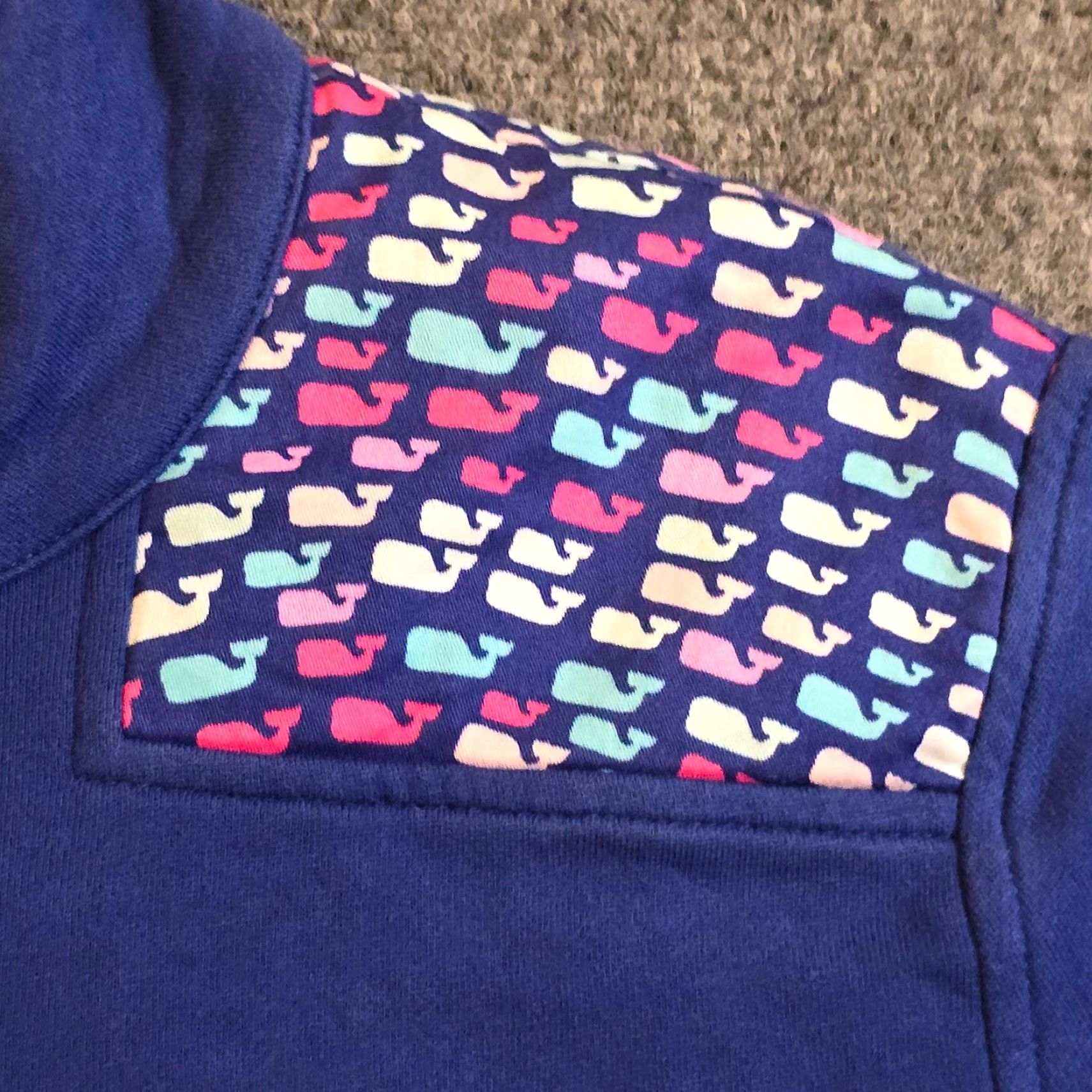 Vineyard Vines Vineyard Vines Sweater Womens Medium Blue 1/4 Zip Long Sleeve Logo Casual Preppy Size S / US 4 / IT 40 - 6 Thumbnail
