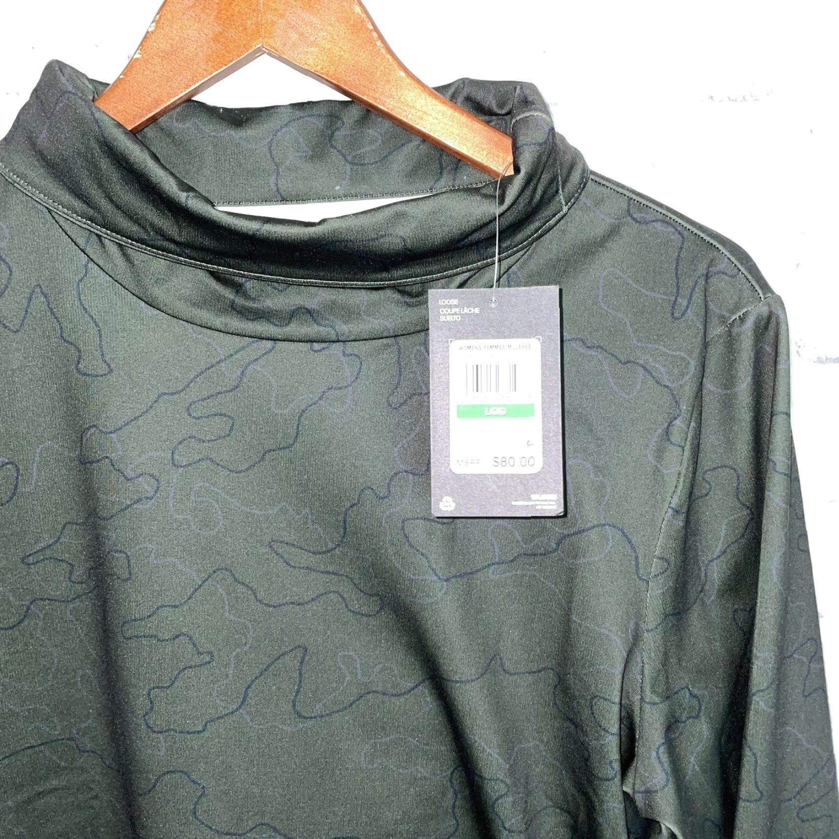 Under Armour NWT Under Armour Turtleneck Pullover Sweatshirt Womens L Green Activewear Pullover Dress Code: Sweatshirt? Size L / US 10 / IT 46 - 2 Thumbnail