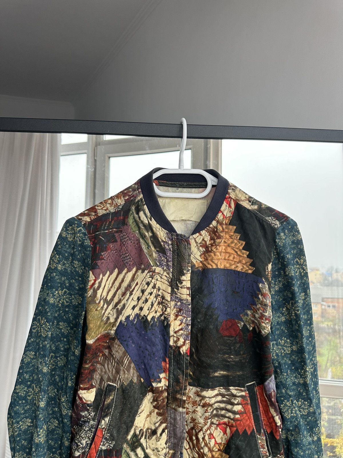 Denim & Supply Ralph Lauren Denim & Supply Ralph Lauren Patchwork Bomber Jacket Tencel Size XS / US 0-2 / IT 36-38 - 2 Thumbnail
