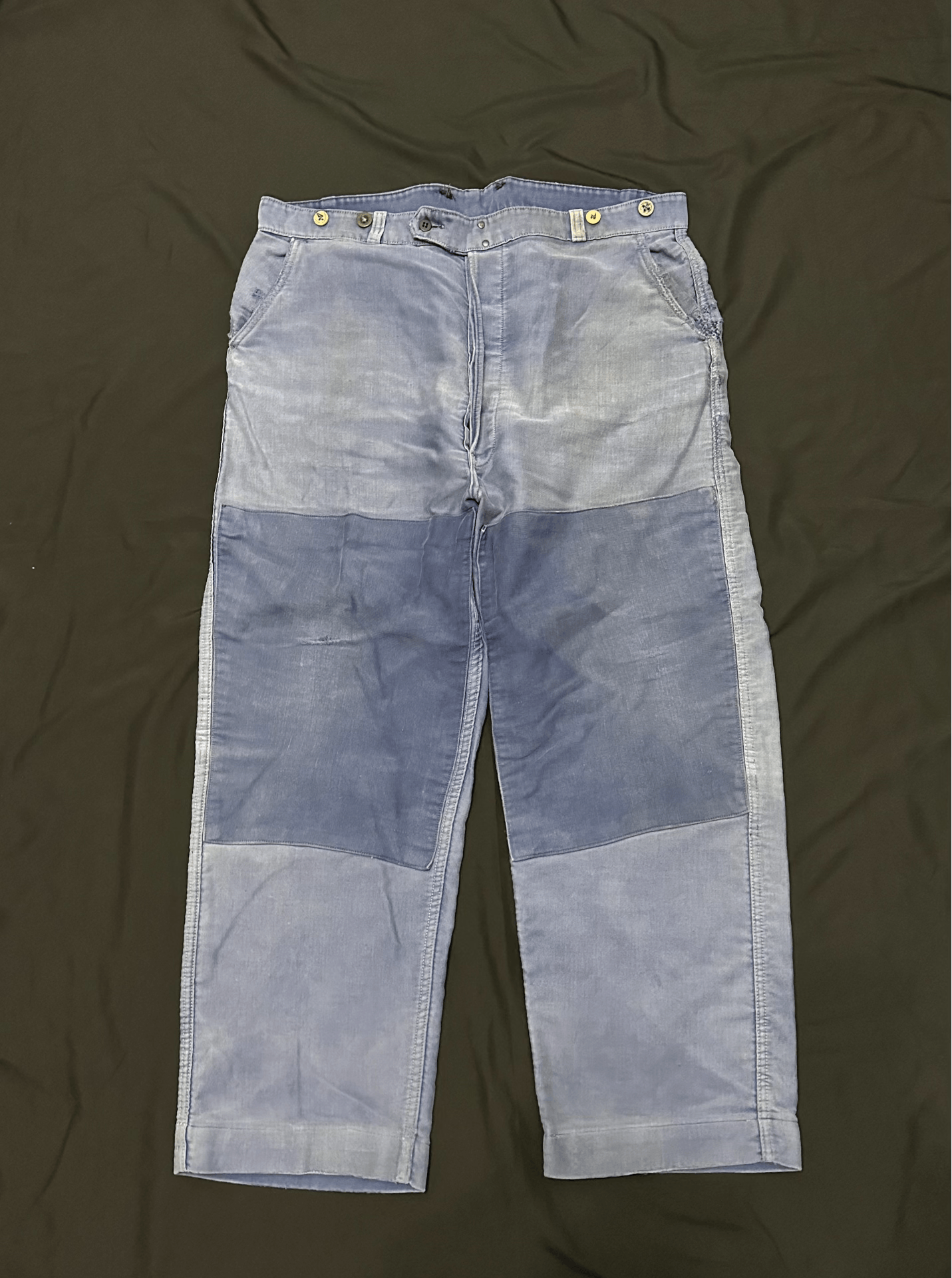 Vintage Vintage 40s Adolphe Lafont Moleskin Work Pants Size US 31 - 1 Thumbnail