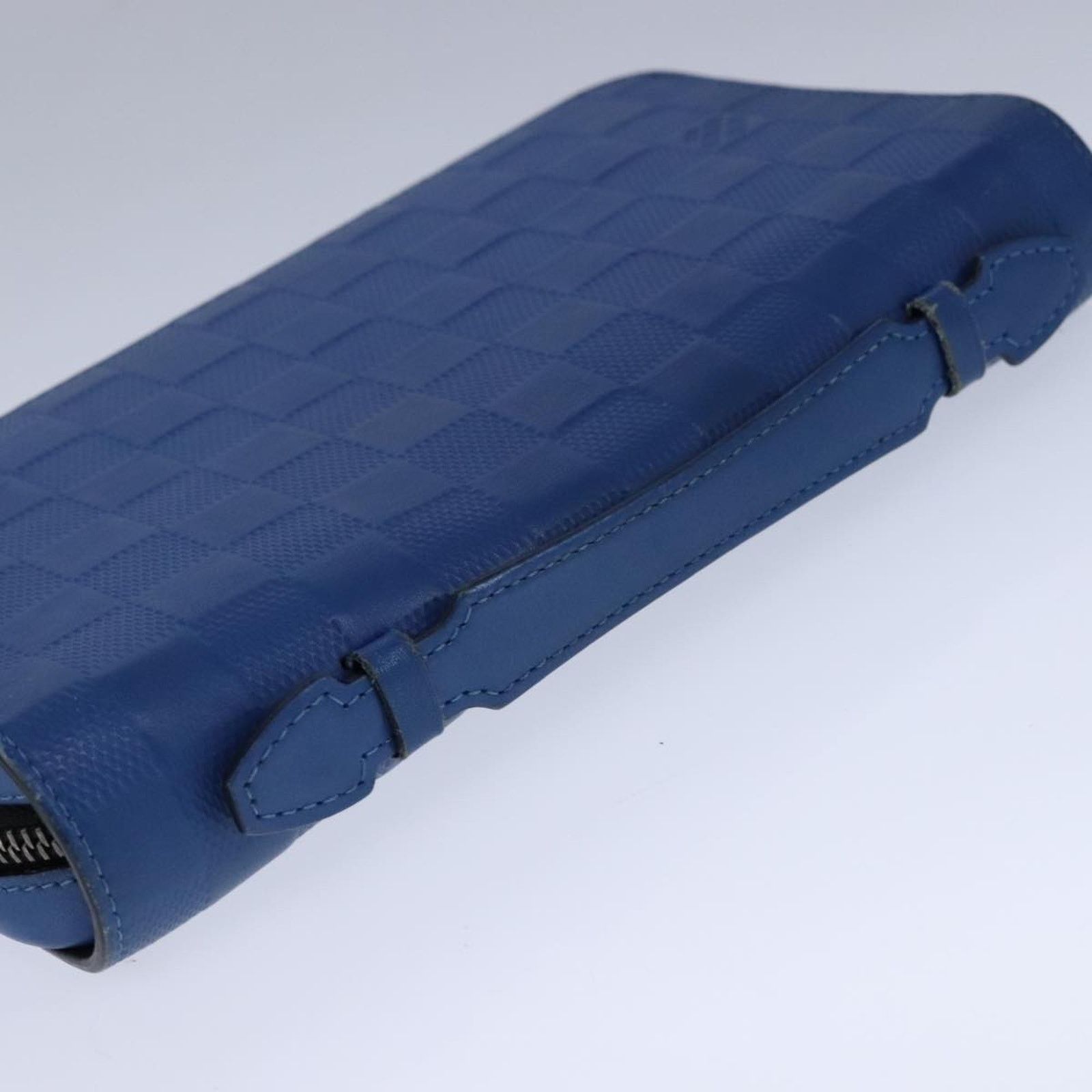Louis Vuitton Zippy Wallet Damier Ebene Blue