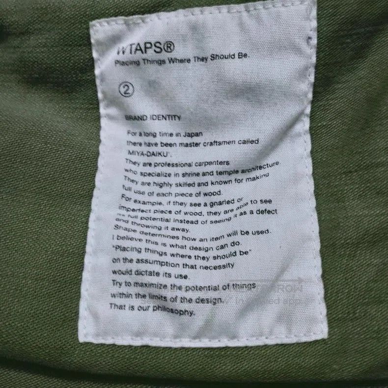 Wtaps wtaps AL. Size US M / EU 48-50 / 2 - 4 Thumbnail