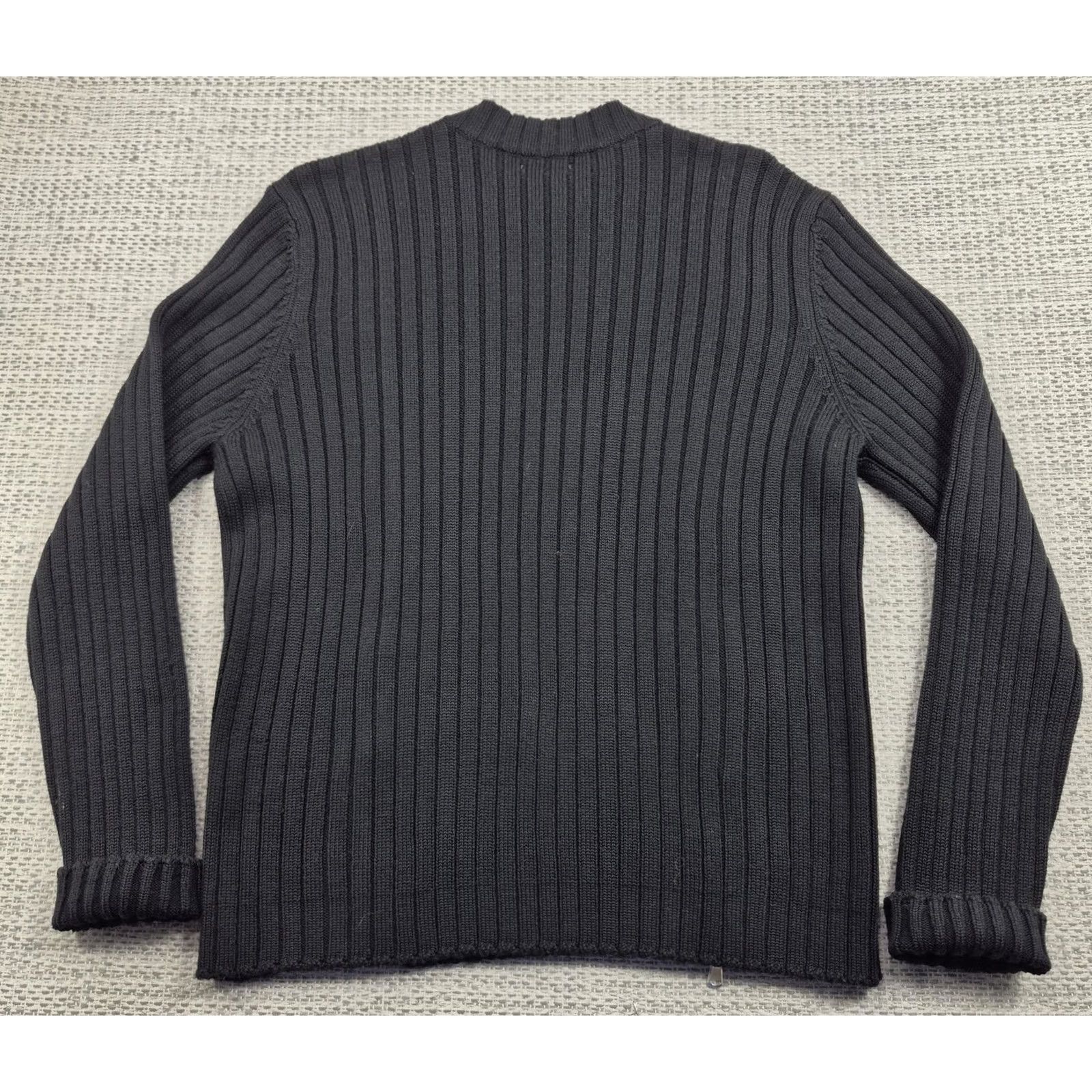 Sisley Sisley Sweater Mens M Black Rib Knit Zipper Pullover Made In Italy Shirt Pullover Mens Casual, Classic, Preppy Size US M / EU 48-50 / 2 - 7 Thumbnail