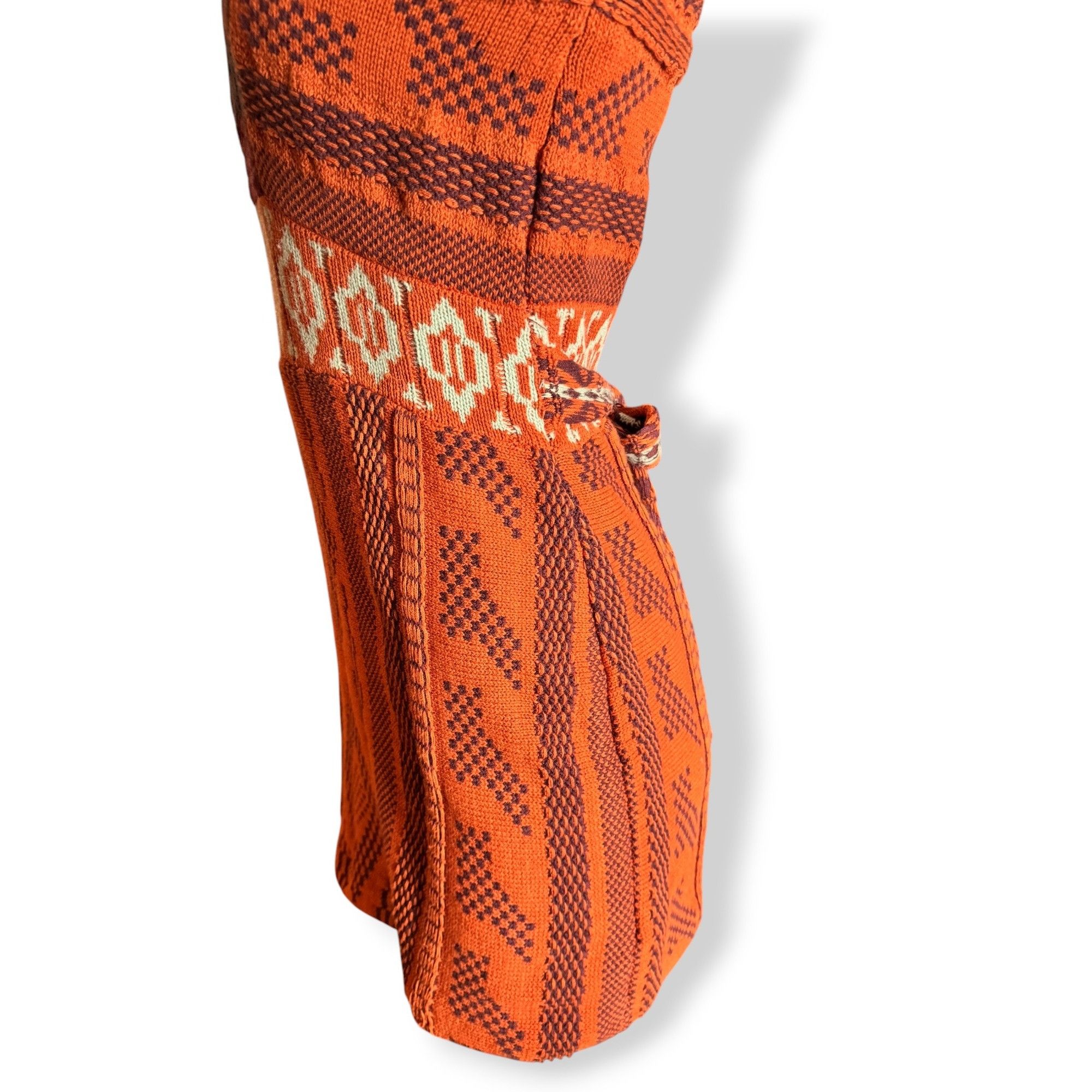 Free People Free People Orange Knit Boho Sweater Dress XS Bell Sleeves T Size XS / US 0-2 / IT 36-38 - 15 Thumbnail