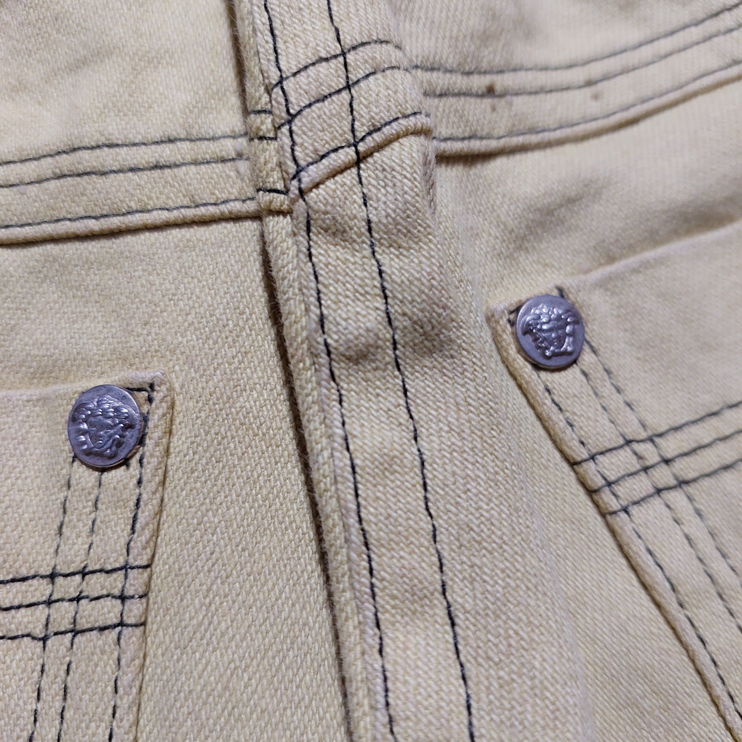 Versace vintage Gianni Versace slim fit jeans zipper on the legs Size 28" / US 6 / IT 42 - 7 Thumbnail