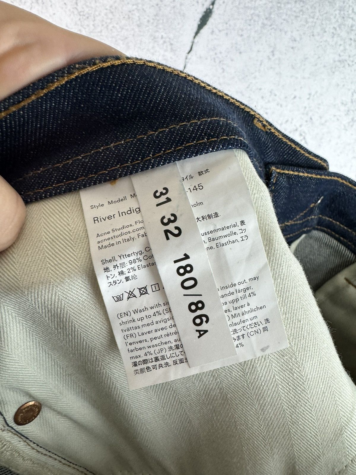 Acne Studios Acne Studios River Indigo Denim Jeans Tag Size 31x32 Size US 31 - 5 Thumbnail