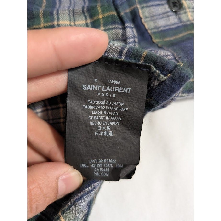 Saint Laurent Paris o1rshd1 CC20 Button Shirt in Multicolor Size US M / EU 48-50 / 2 - 14 Thumbnail