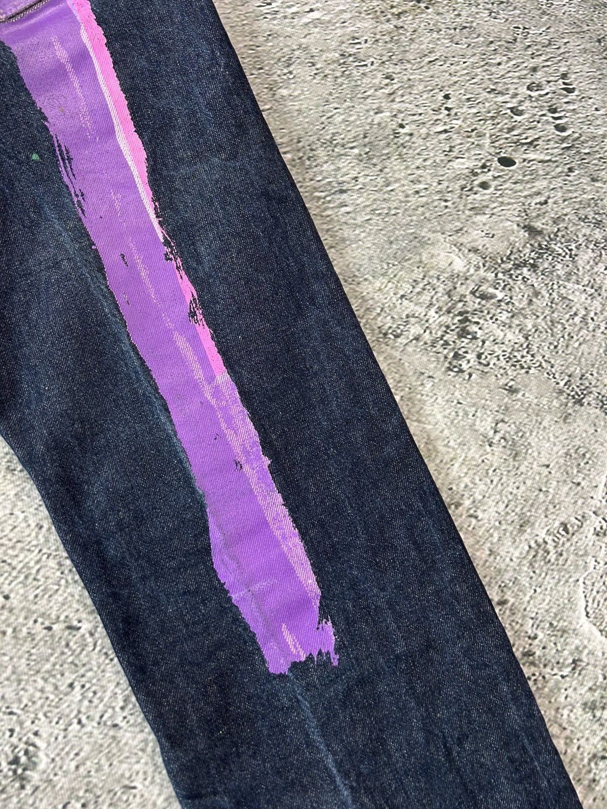 Evisu × Japanese Brand × Vintage Evisu jeans daicock big logo vintage gradient purple pink Size 28" / US 6 / IT 42 - 5 Thumbnail