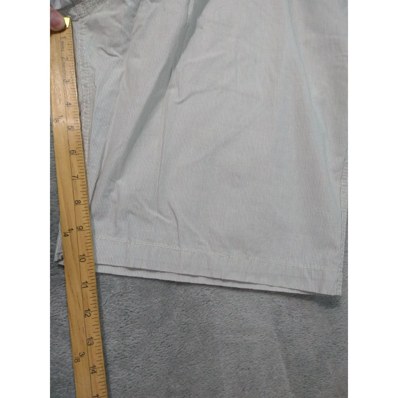 U.S. Polo Assn. US Polo Assn Shorts Mens 42 Beige White Striped Chino Flat Front Hartford Size US XL / EU 56 / 4 - 5 Thumbnail