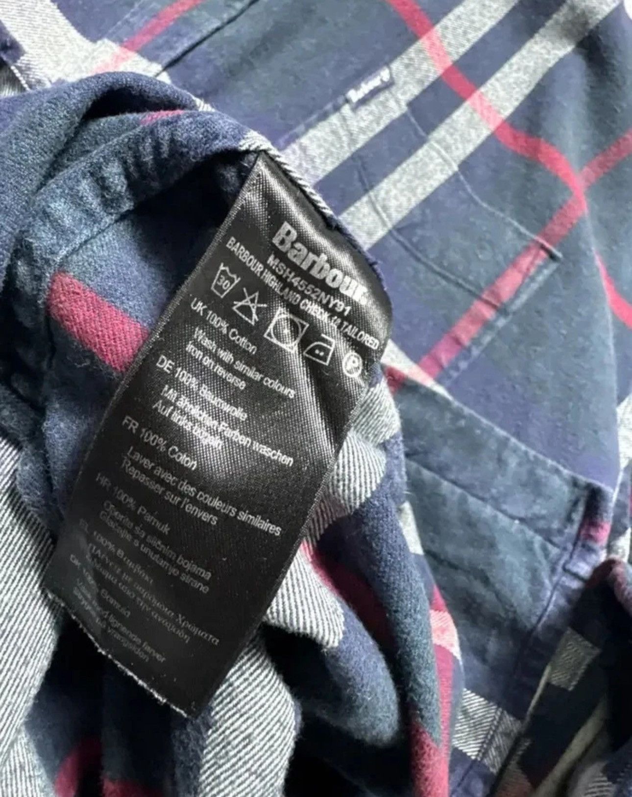Barbour Barbour Checked Flannel Button Up Shirt Jacket Size XXI Size US XXL / EU 58 / 5 - 8 Thumbnail