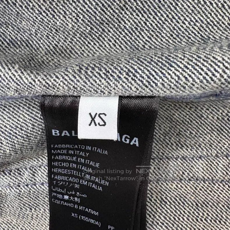 Balenciaga Balenciaga Reversed Patchwork Denim Jacket Size US XS / EU 42 / 0 - 6 Thumbnail