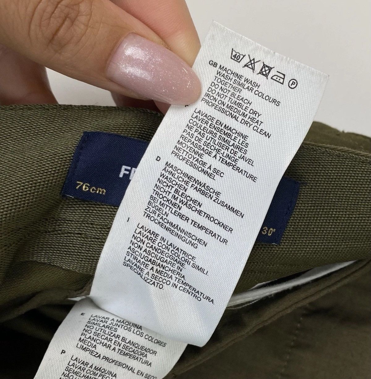 Fred Perry Fred Perry Chino Pants Trousers Khaki Olive Green Casual Size US 30 / EU 46 - 6 Thumbnail