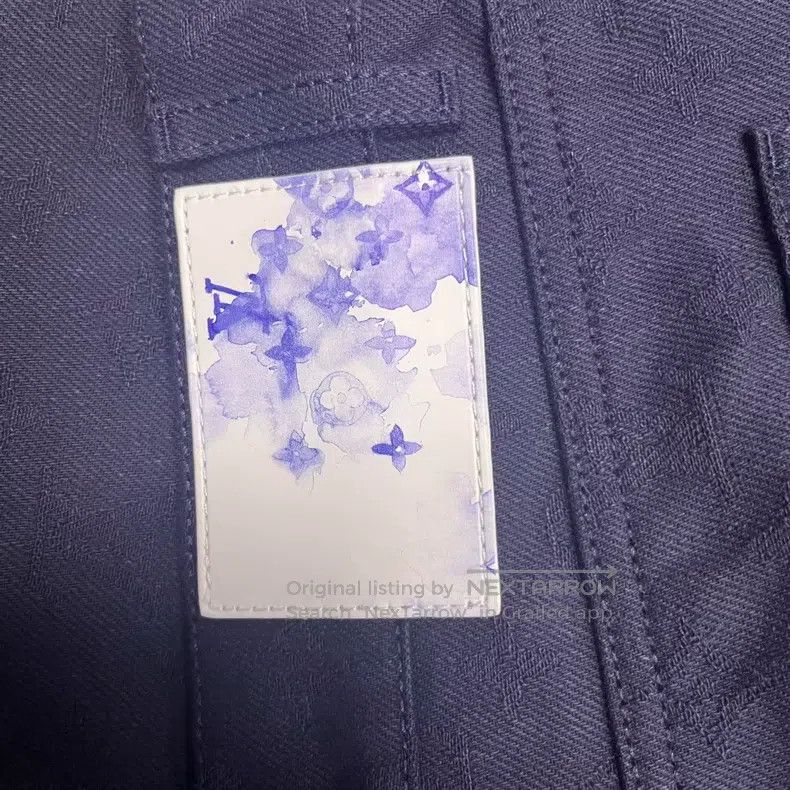 Louis Vuitton Louis Vuitton Dark Blue Denim Print Pants Casual Pants Size US 38 / EU 54 - 4 Thumbnail