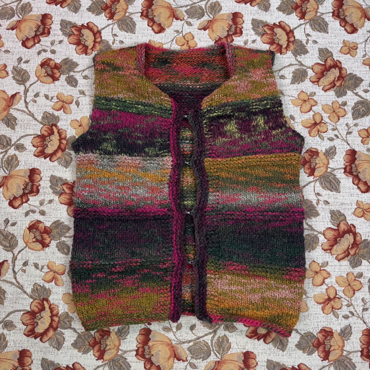 Electric Cottage × Vintage Vintage Handmade Wool Cardigan Vest Fairy Cute Cottage Size M / US 6-8 / IT 42-44 - 2 Thumbnail