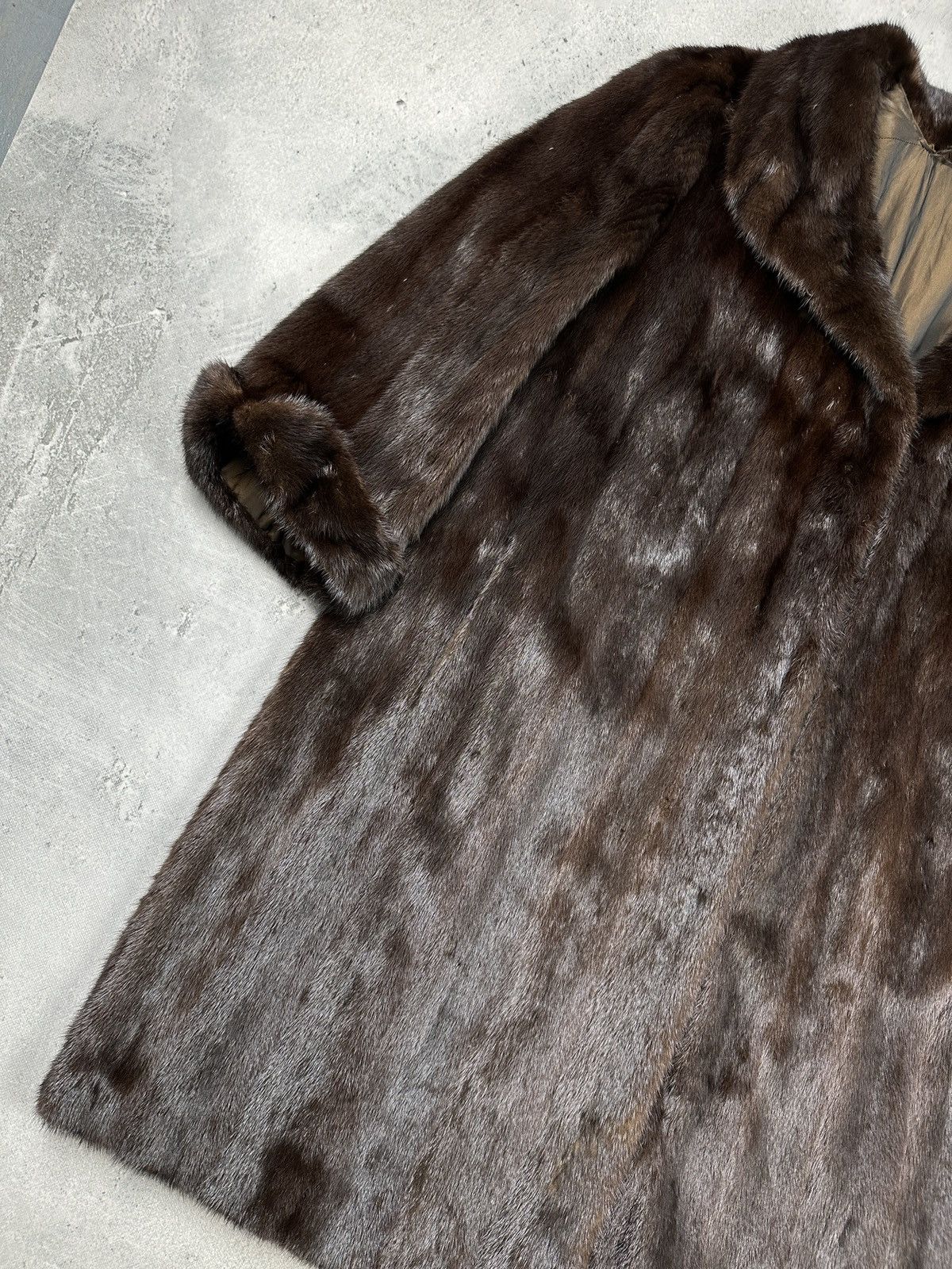 Sagafurs Rare Vintage SAGA Mink Royal Brown Full-Length Fur Lux Coat Size L / US 10 / IT 46 - 8 Thumbnail