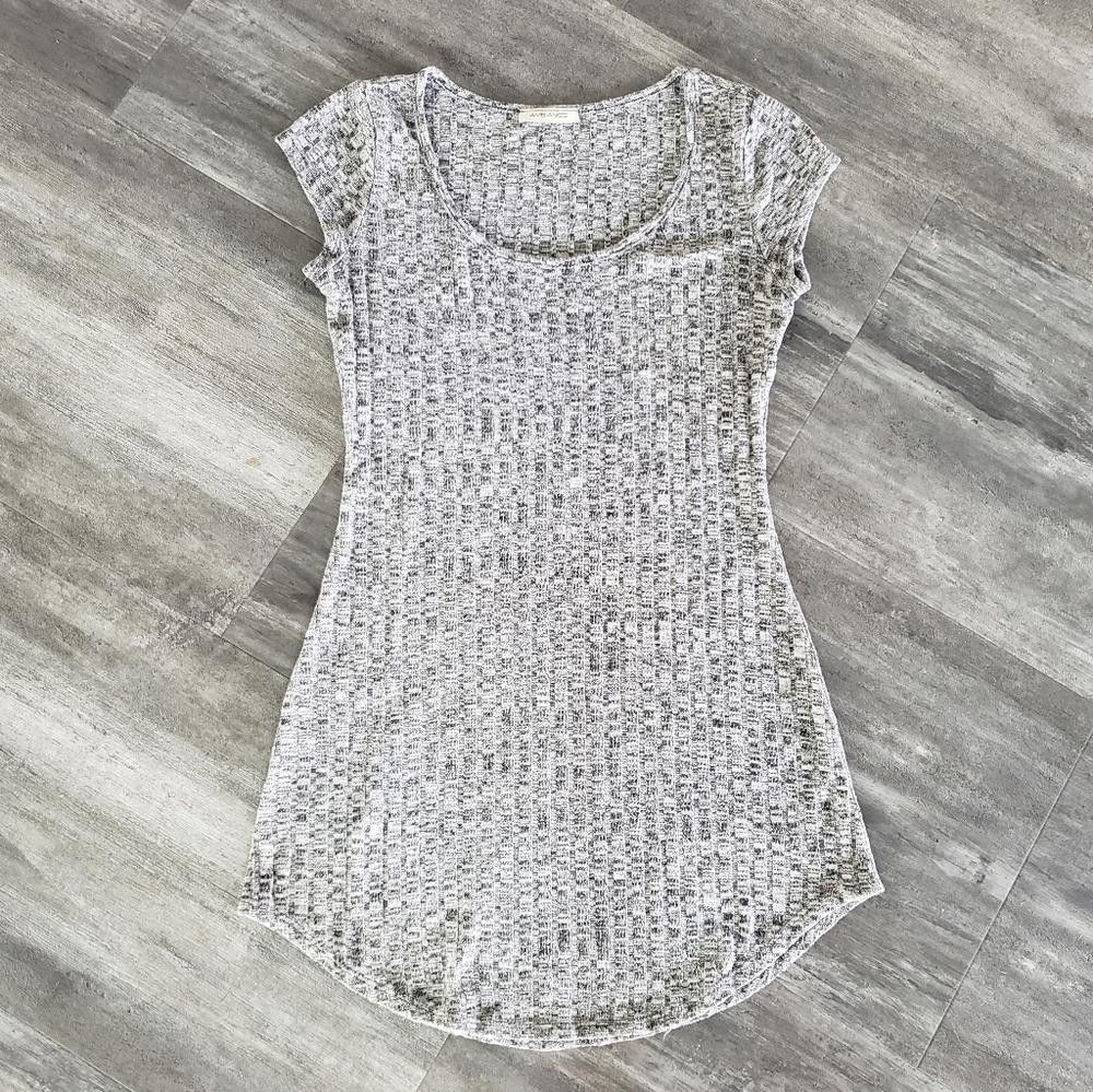 Designer Grey Heathered Ambiance Ribbed Mini Size M / US 6-8 / IT 42-44 - 1 Thumbnail