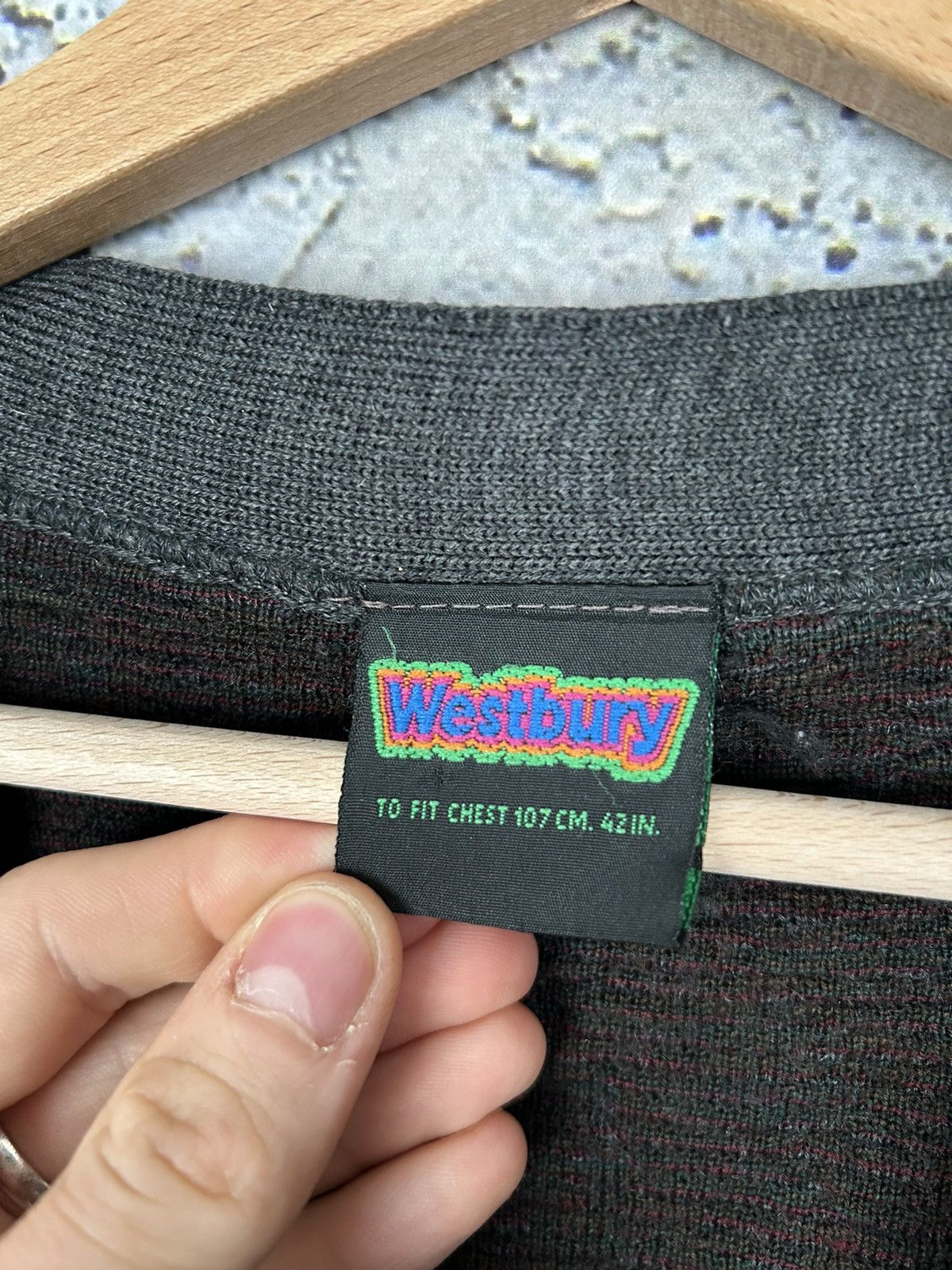 Vintage Vintage Coloured Cable Knit Sweater Wool 90s Avantgarde Size US M / EU 48-50 / 2 - 5 Thumbnail
