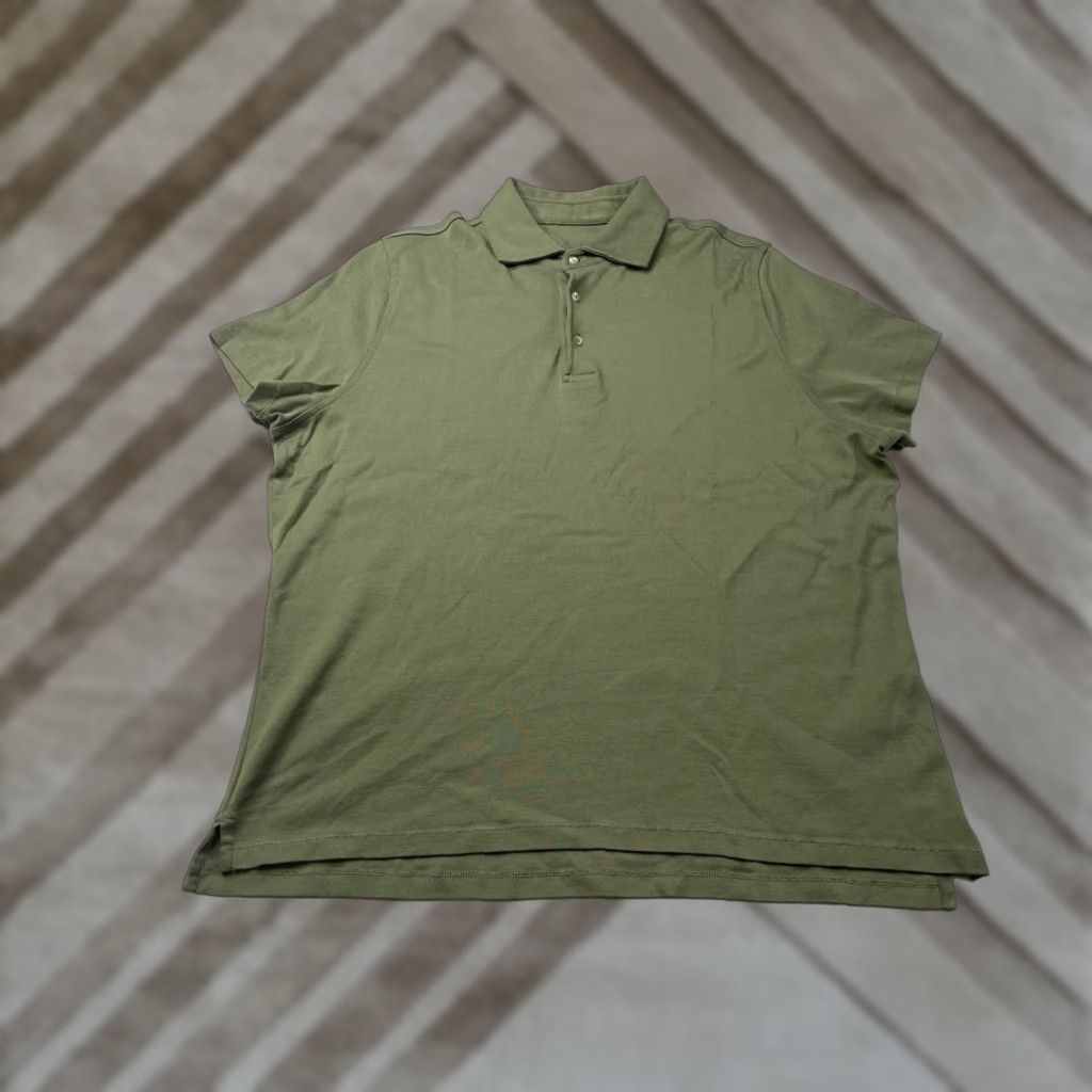 Vintage Stenstroms Polo Shirt Men Green 2XL Slim Fit Slim Regular Size XXL Shirts Men’s Size US XXL / EU 58 / 5 - 1 Thumbnail