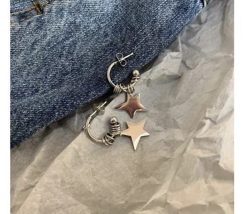 Japanese Brand Irregular star ring earrings Size ONE SIZE - 1 Thumbnail