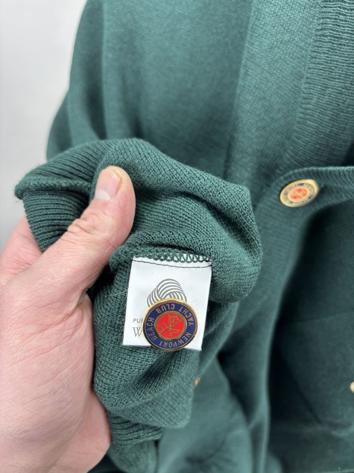 Dalmine Mens cardigan Dalmine Size L/52 Color Green Size US L / EU 52-54 / 3 - 10 Thumbnail