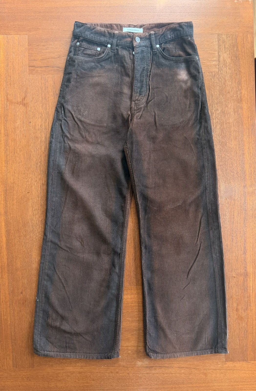 No Maintenance No Maintenance Brown Waxed Corduroy Pants Size US 28 / EU 44 - 1 Thumbnail