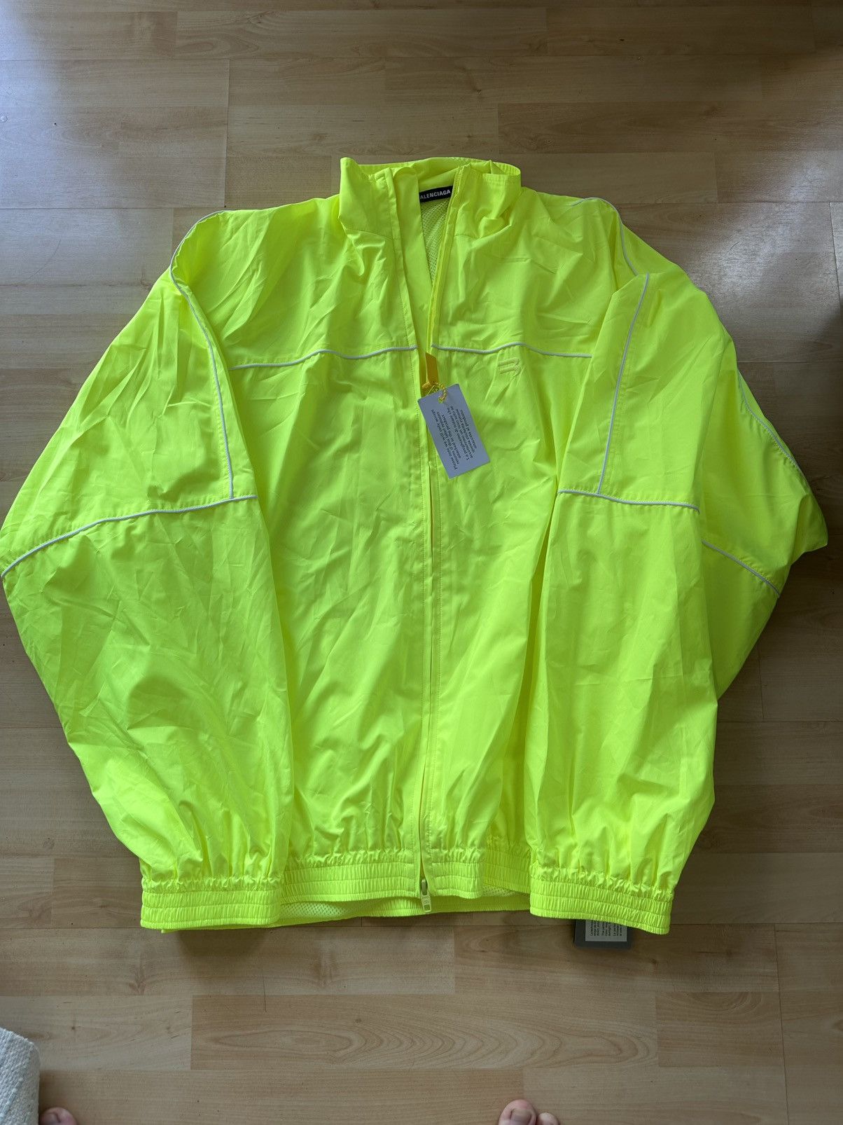 Balenciaga Neon Nylon Track Jacket