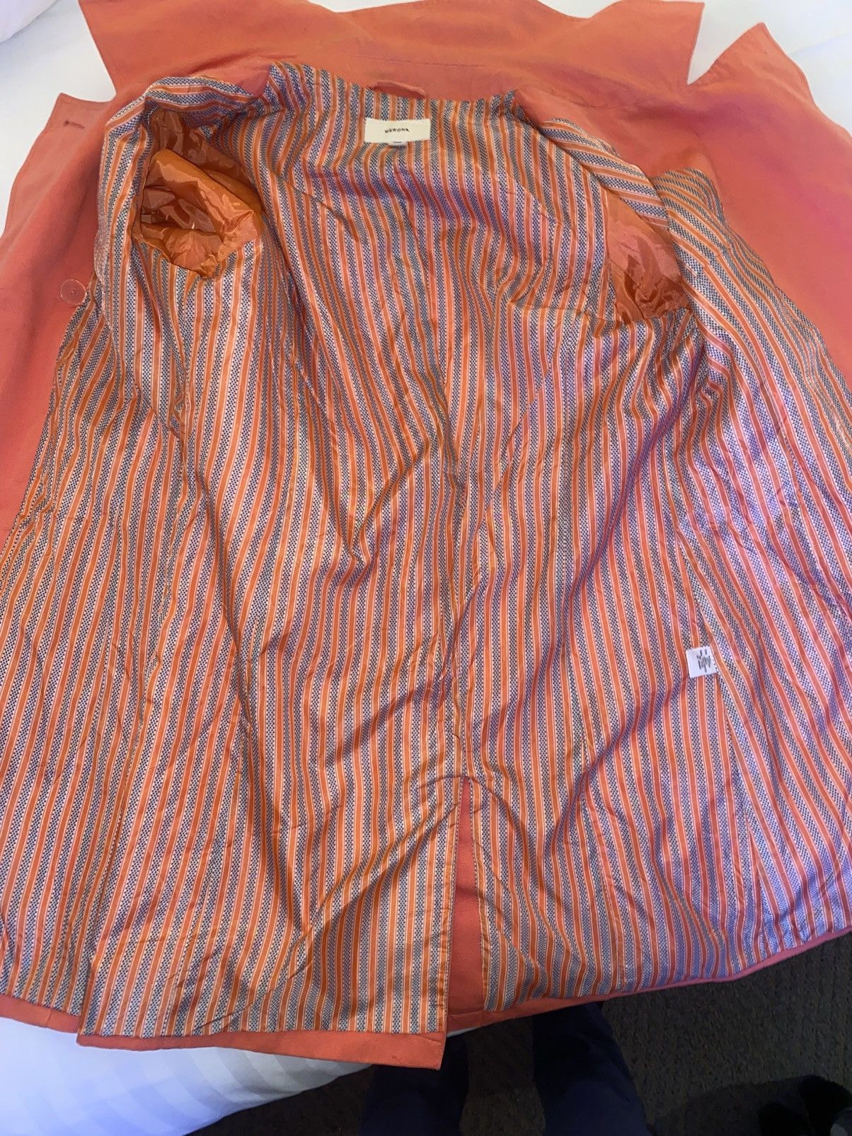 Merona MERONA Trench Coat Size L / US 10 / IT 46 - 6 Thumbnail