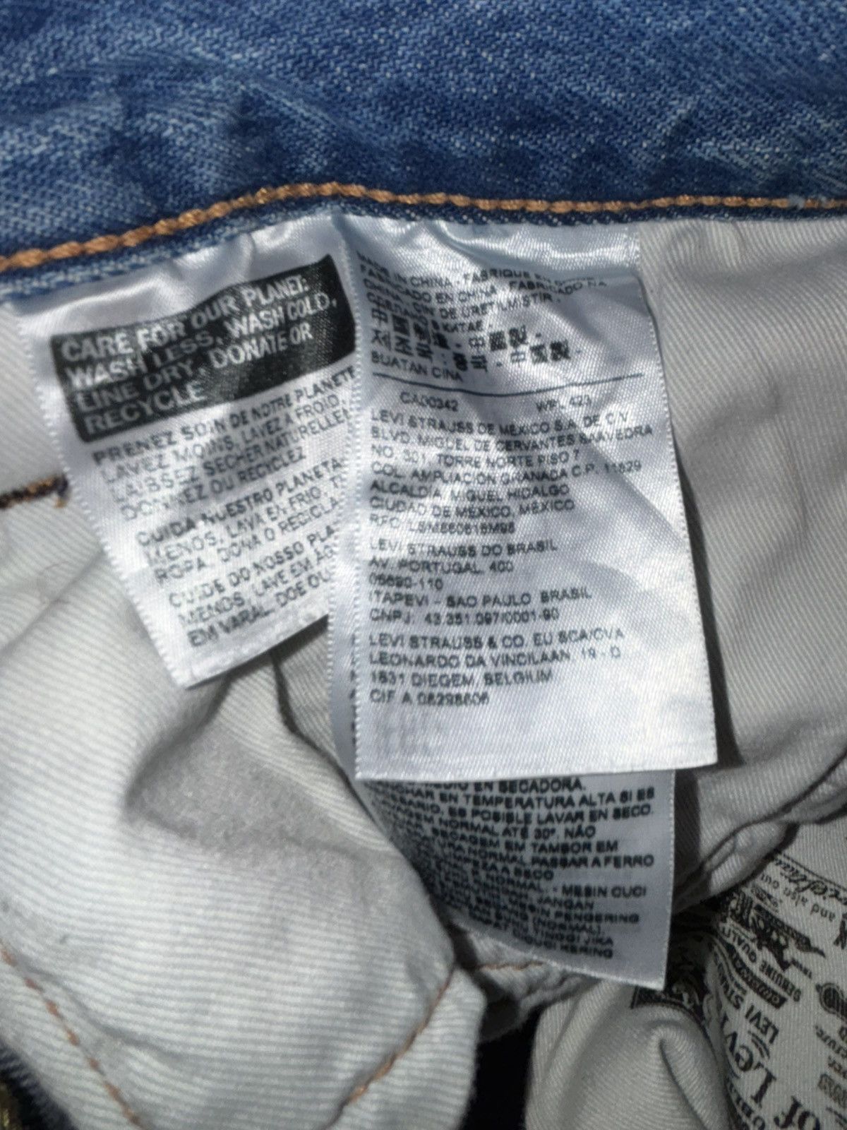 Levi's Levis 1993 Big E wide leg Jeans Streetwear Style Size US 38 / EU 54 - 6 Thumbnail