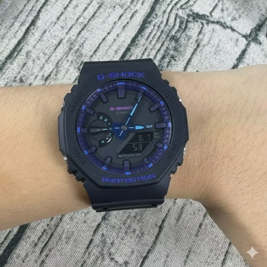 Casio Casio G Shock GA-2100VB-1ADR Size ONE SIZE - 2 Thumbnail