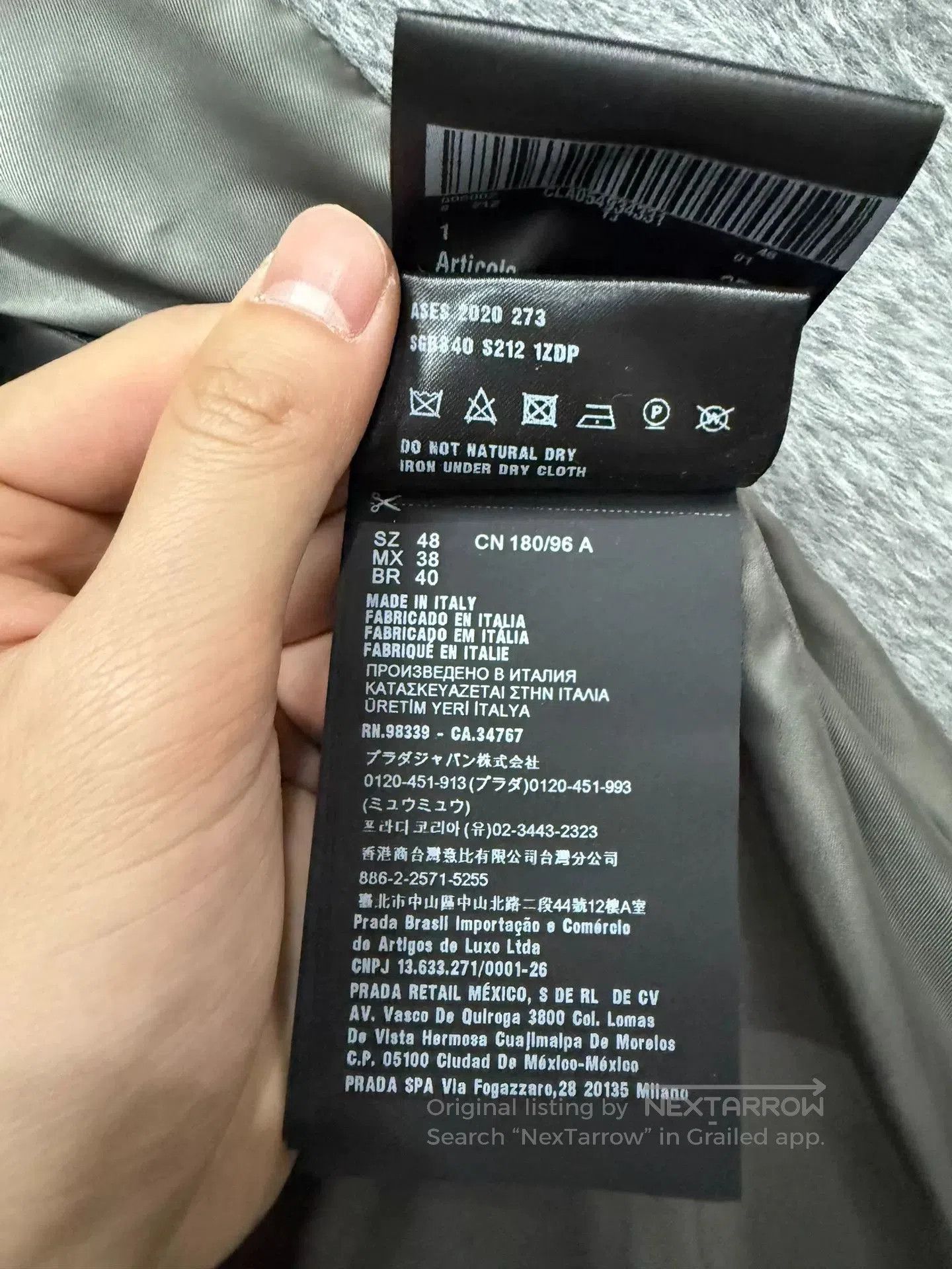 Prada Gray Overcoat.