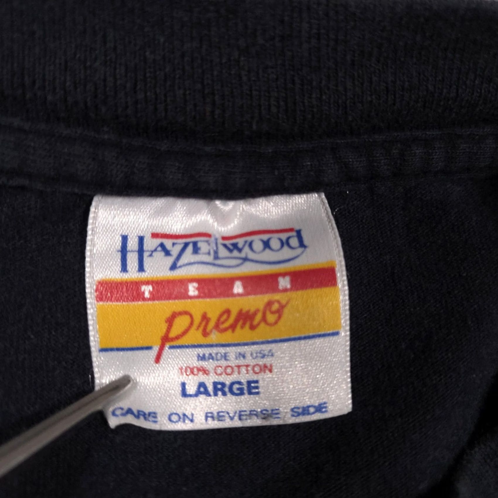 Elwood VINTAGE Hazelwood Wildlife Animals Shirt Mens L Black Made USA Double Sided 90s Size US L / EU 52-54 / 3 - 6 Thumbnail