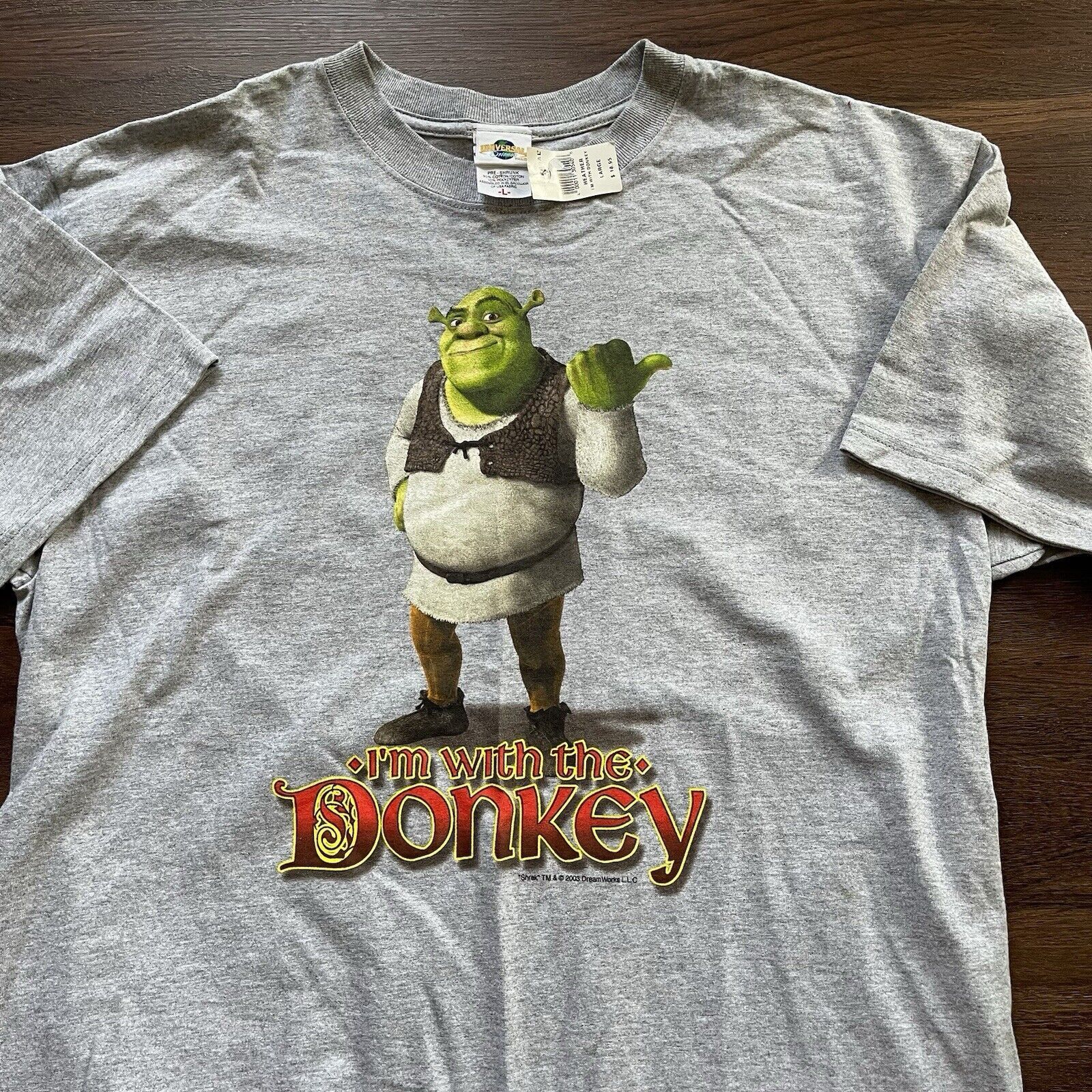 Universal Studios Vtg 2003 Universal Studios Shrek Movie Promo T-Shirt L New Size US L / EU 52-54 / 3 - 3 Thumbnail