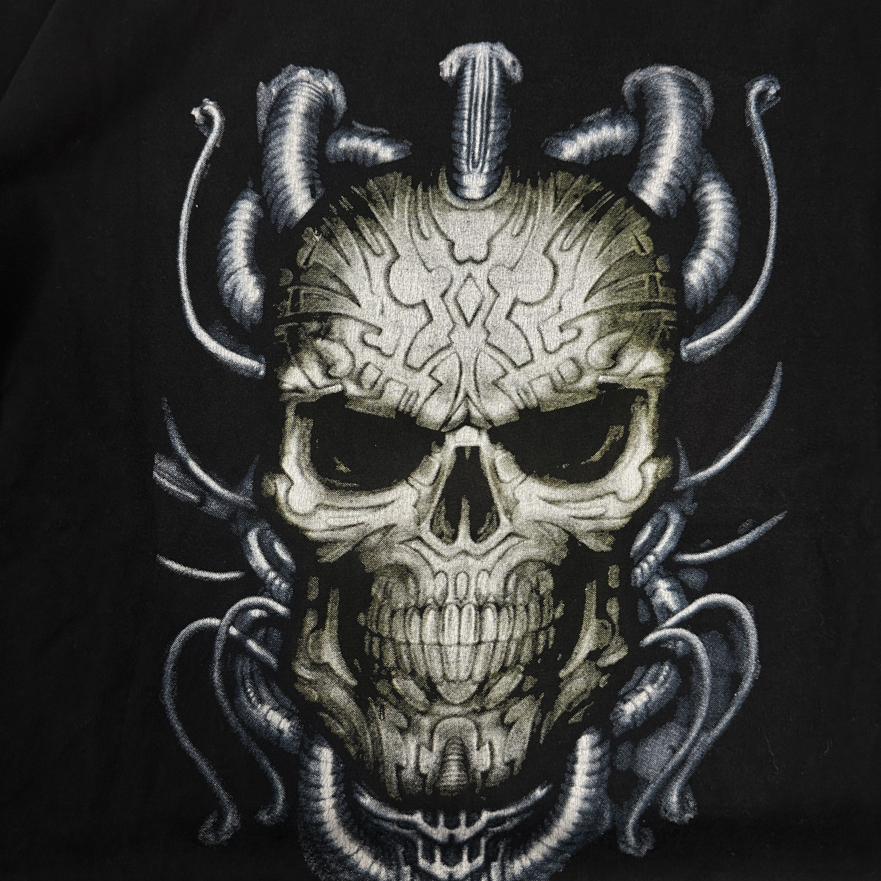 Vintage Vintage Y2K Opium Grunge Skull Rock Metal Print T-shirt Size US M / EU 48-50 / 2 - 2 Thumbnail