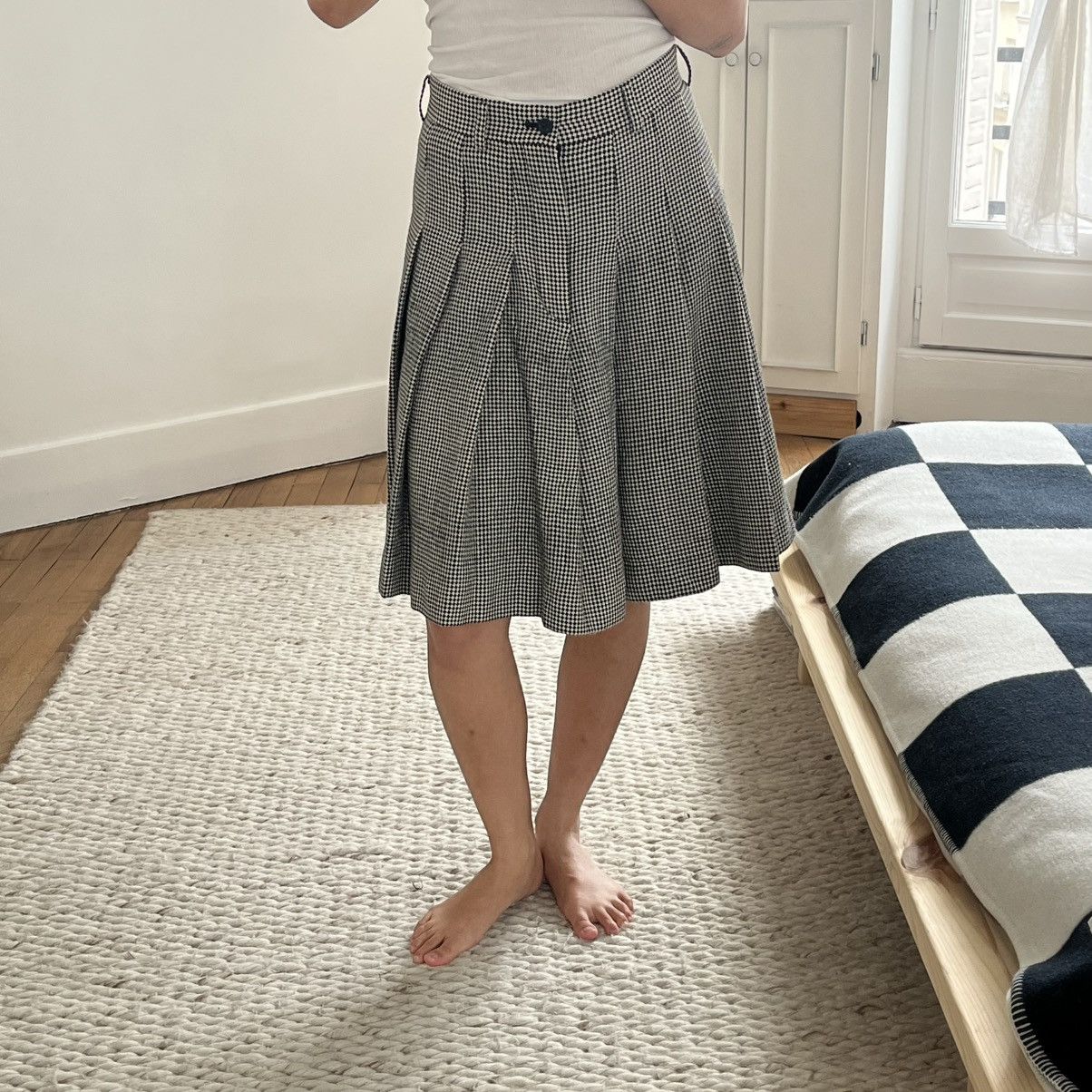 Comme des Garcons Comme Des Garçons Houndstooth Pleated Skort Size 26" / US 2 / IT 38 - 4 Thumbnail