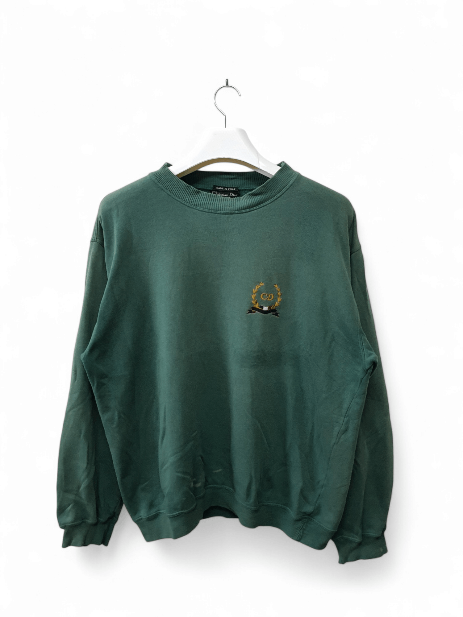 Dior vintage Christian Dior Monsieur green crewneck sweatshirt Size US L / EU 52-54 / 3 - 1 Thumbnail