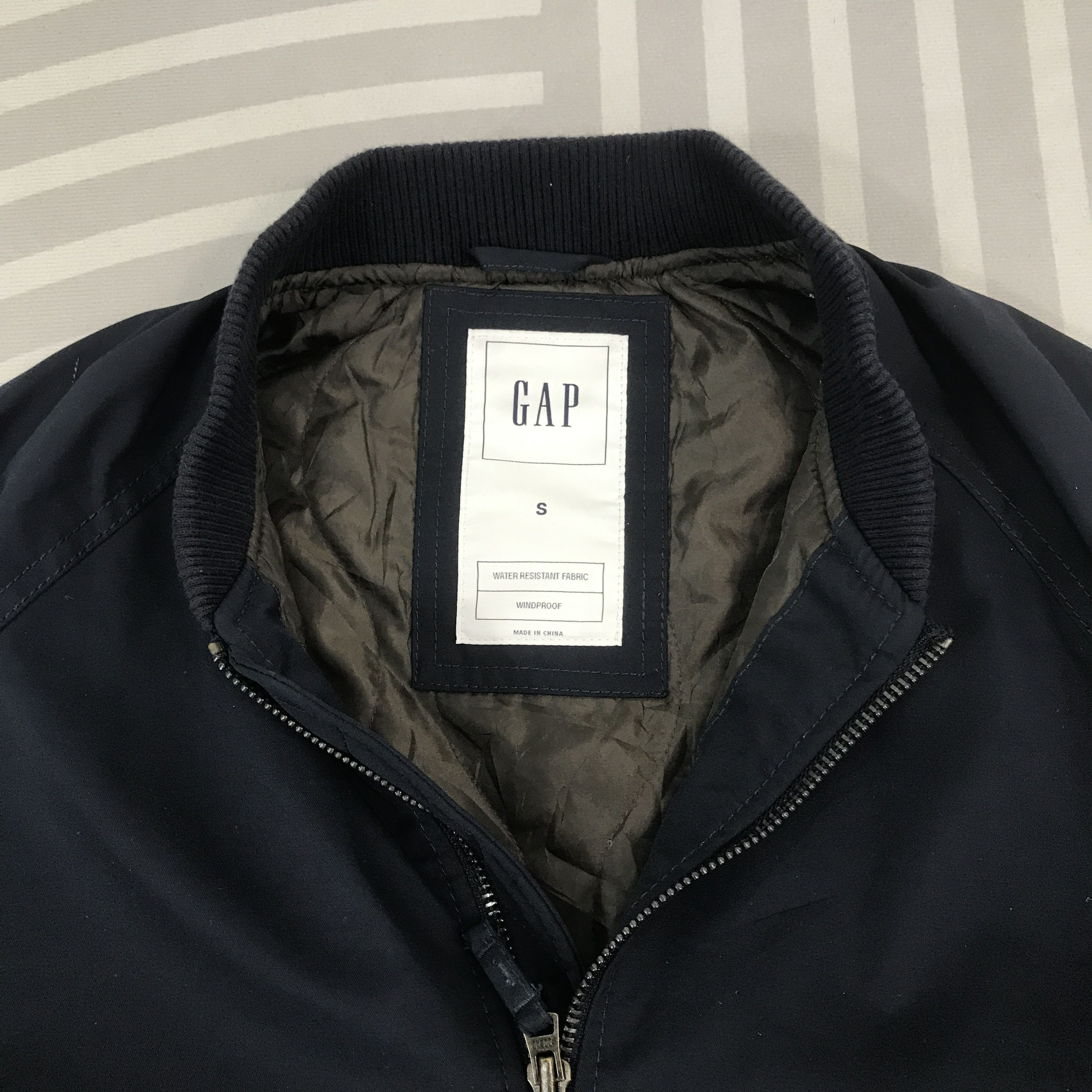 Gap Vintage Gap Bomber Navy Jacket Size US S / EU 44-46 / 1 - 8 Thumbnail