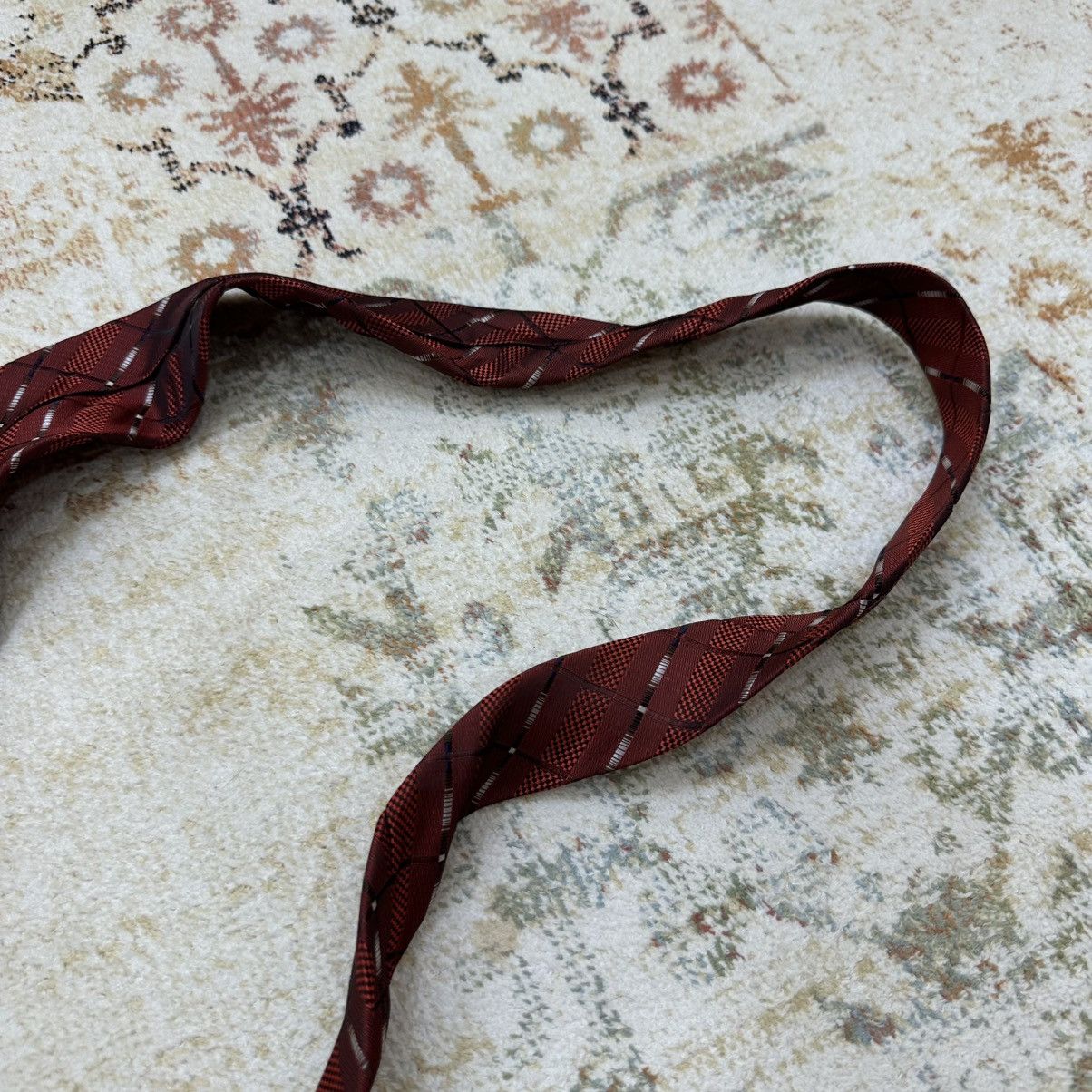 Designer Vintage Milimetric Tie Cravatte Italy style Old Money Y2K Size ONE SIZE - 7 Thumbnail