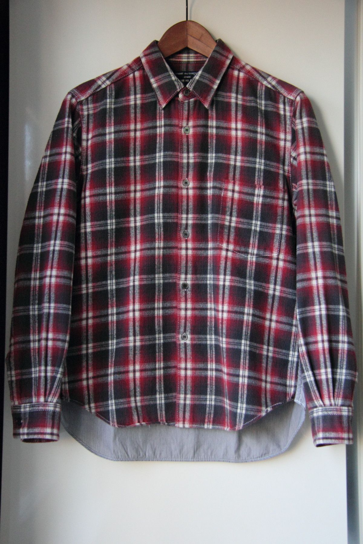 CDG HOMME FLANNEL SHIRT SIZE XS