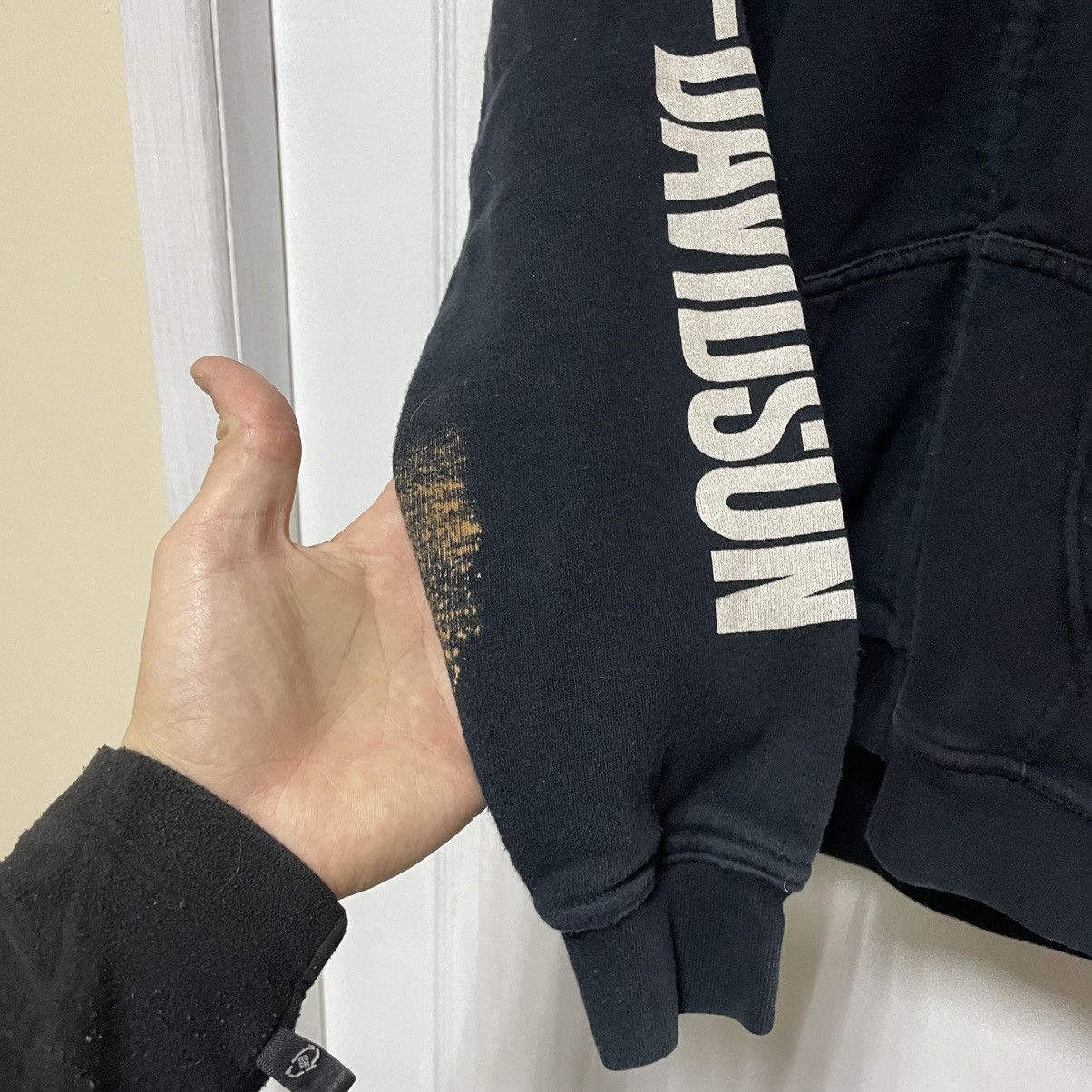 Affliction × Harley Davidson Vintage 90s HARLEY DAVIDSON hardcore Hoodie FIRE HOODED MOTO Size US S / EU 44-46 / 1 - 4 Thumbnail