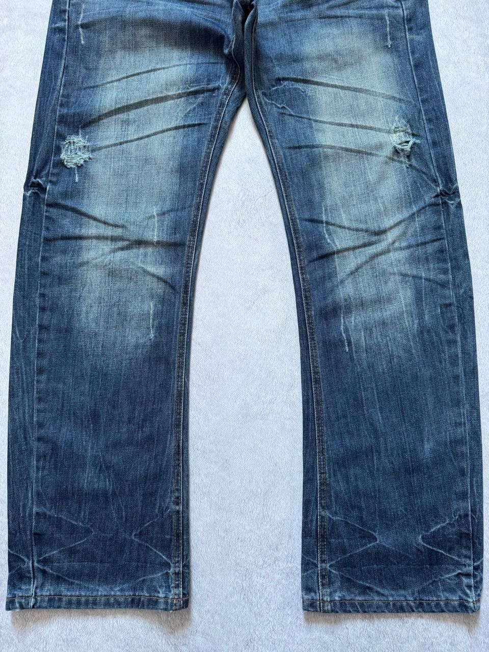 Japanese Brand Vintage Japanese Denim FLARE Faded BOOT CUT Distressed Jeans Size US 32 / EU 48 - 5 Thumbnail