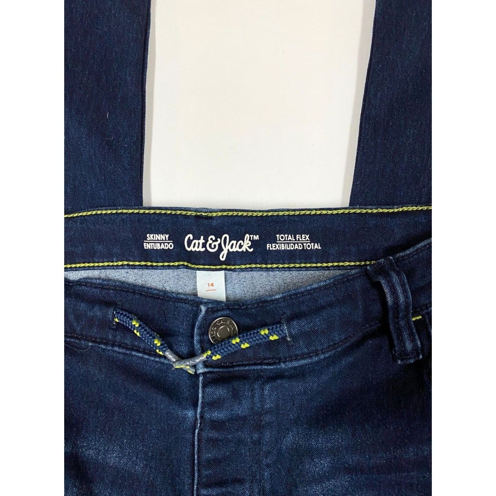 Vintage Cat & Jack Jeans Skinny 14 Juniors Women Denim Blue 28x28 Stretch Zipper 28in Inseam 28in Vintage No Total Flex Size 28" / US 6 / IT 42 - 2 Thumbnail