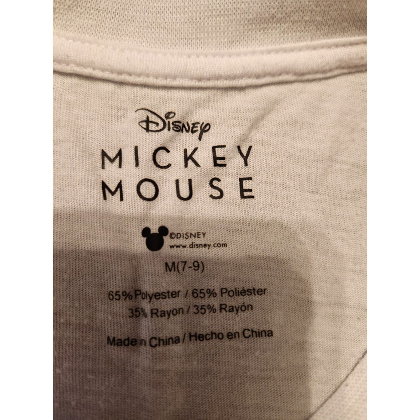 Disney Disney Mickey Mouse Women's Medium White Shirt Size M / US 6-8 / IT 42-44 - 2 Thumbnail