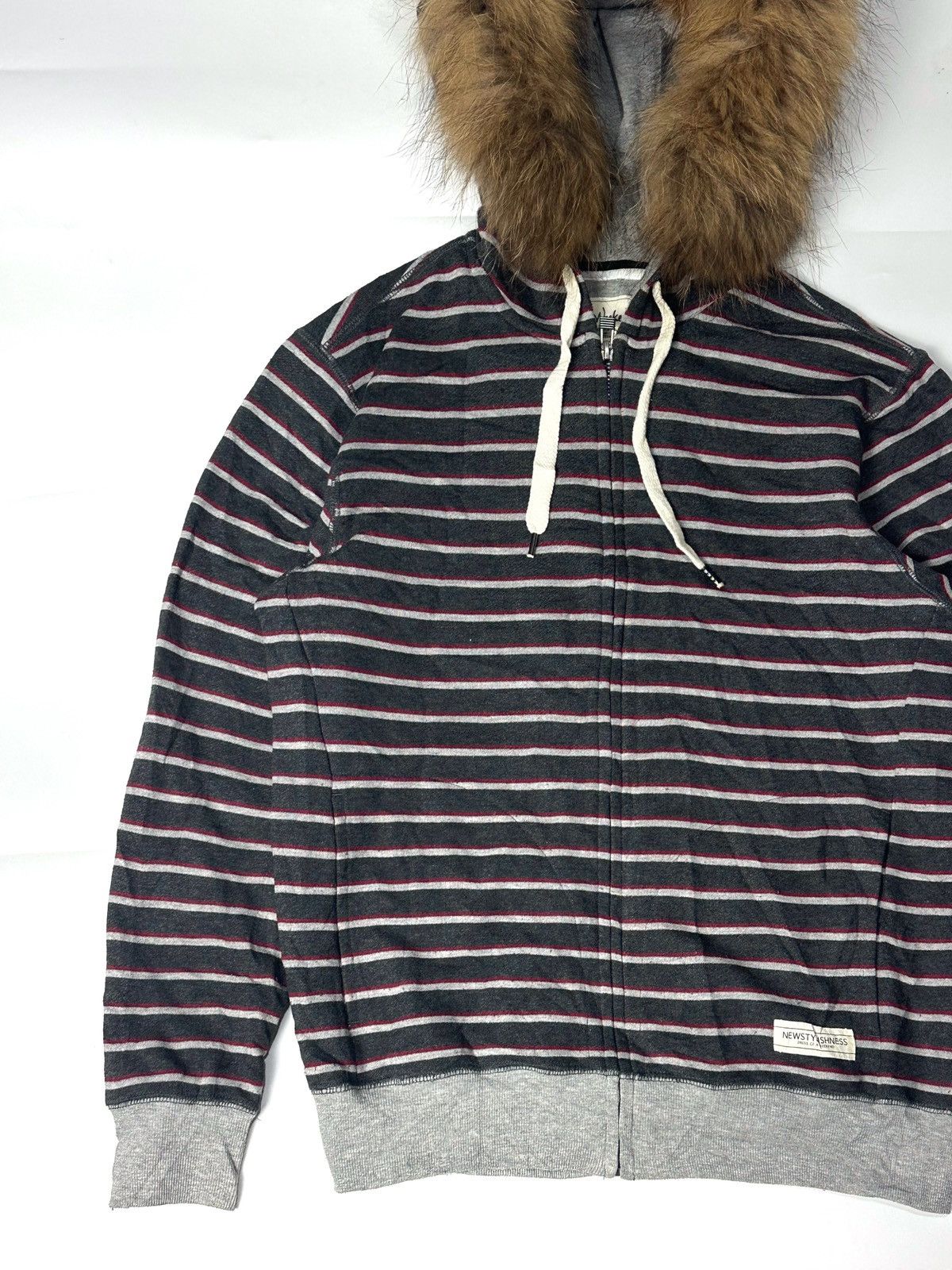 If Six Was Nine × Japanese Brand × Le Grande Bleu (L.G.B.) fur hoodie stripe style japanese brand Size US M / EU 48-50 / 2 - 3 Thumbnail